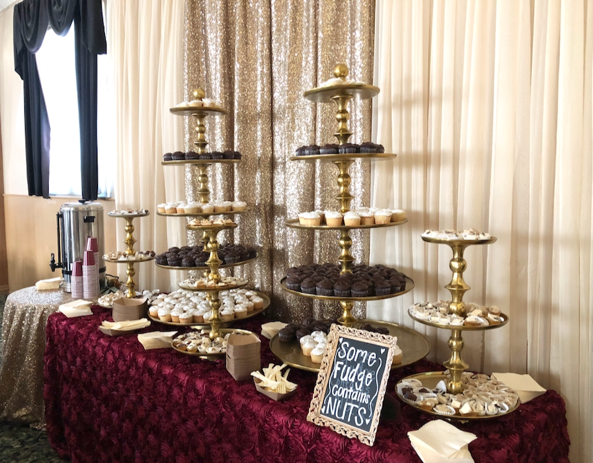 Gold 5-Tier Cupcake Stand Image