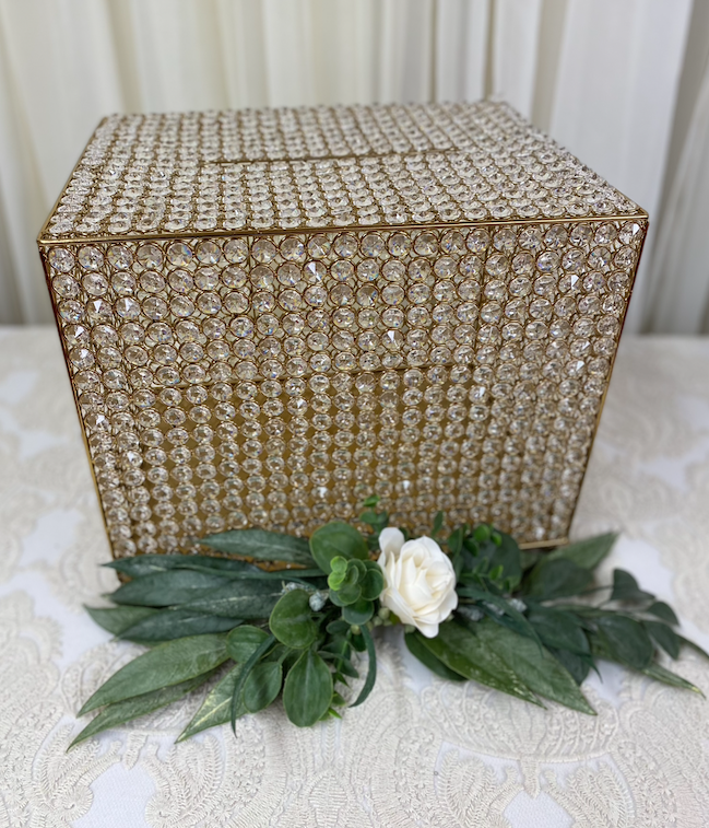 Gold Crystal Card Box Image